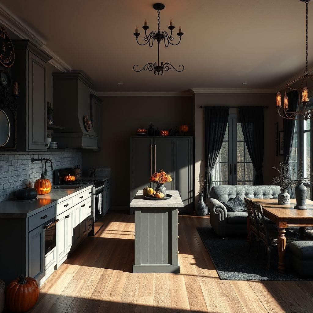 Halloween Kitchen Living Combo design example 4