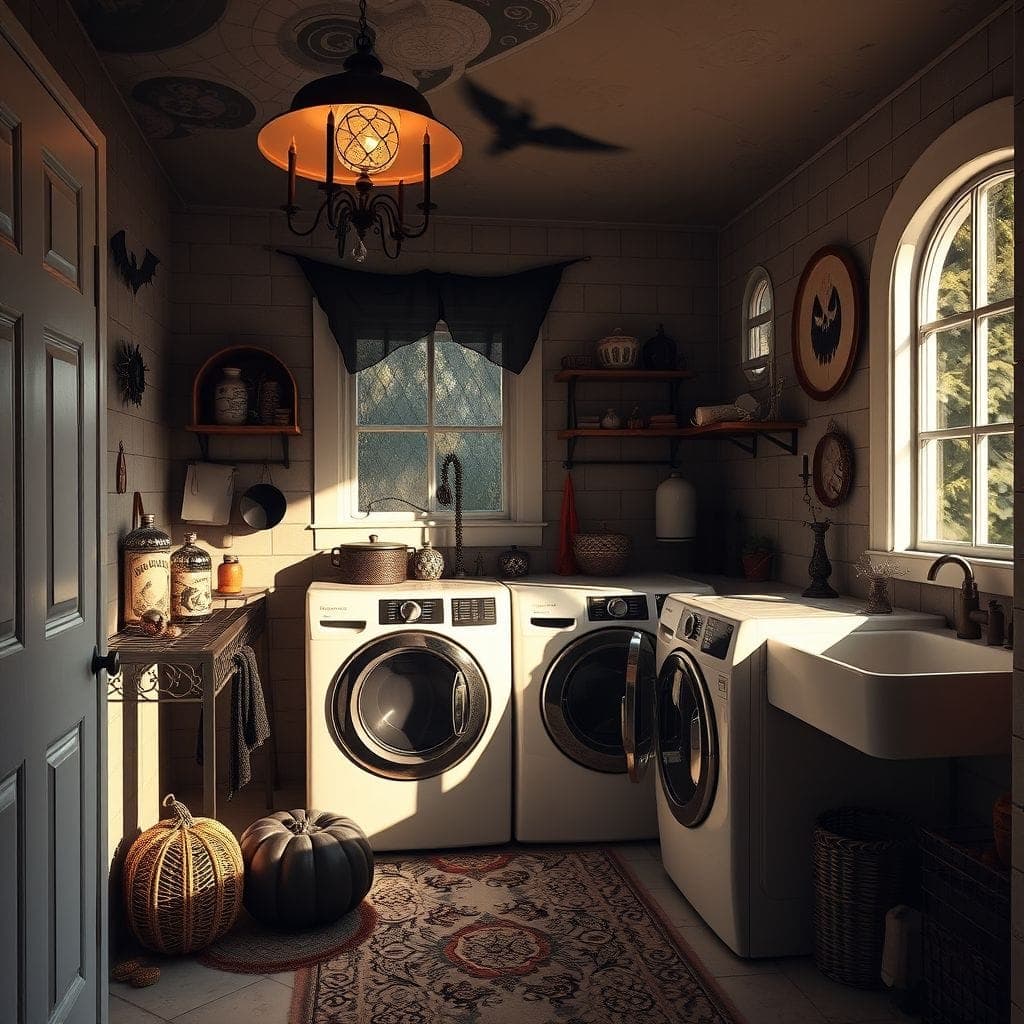 Halloween Laundry Room design example 2