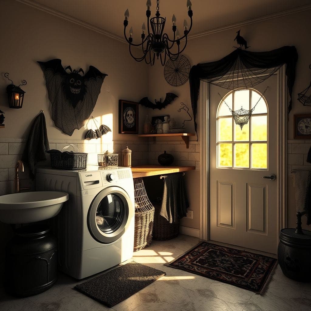 Halloween Laundry Room design example 3