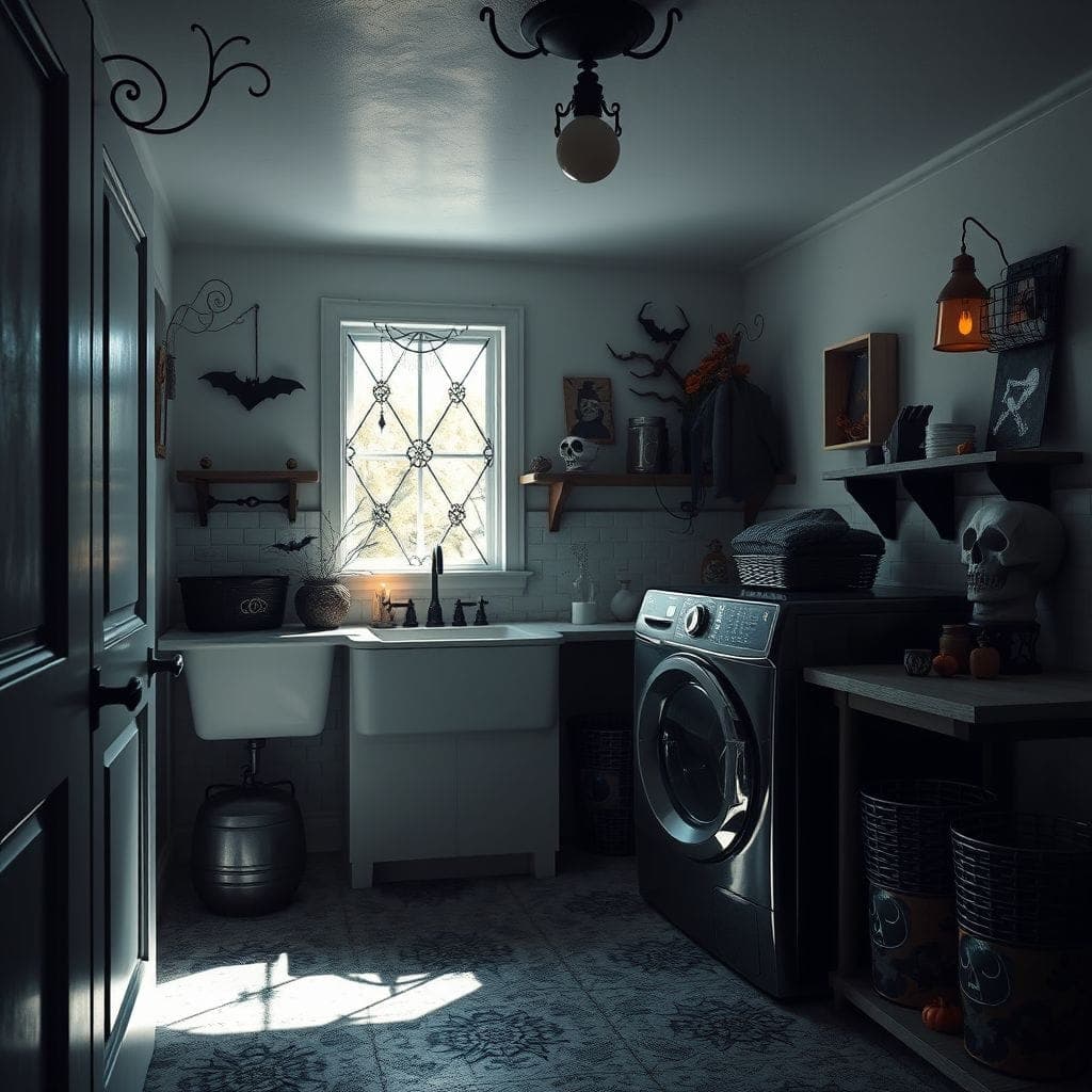 Halloween Laundry Room design example 4