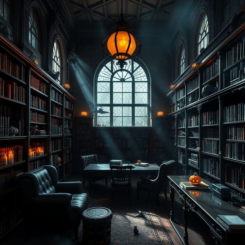 Halloween Library design example 1