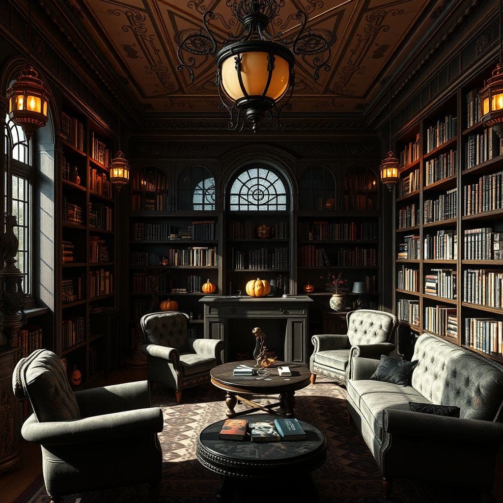 Halloween Library design example 3