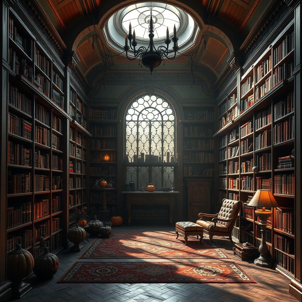 Halloween Library design example 4