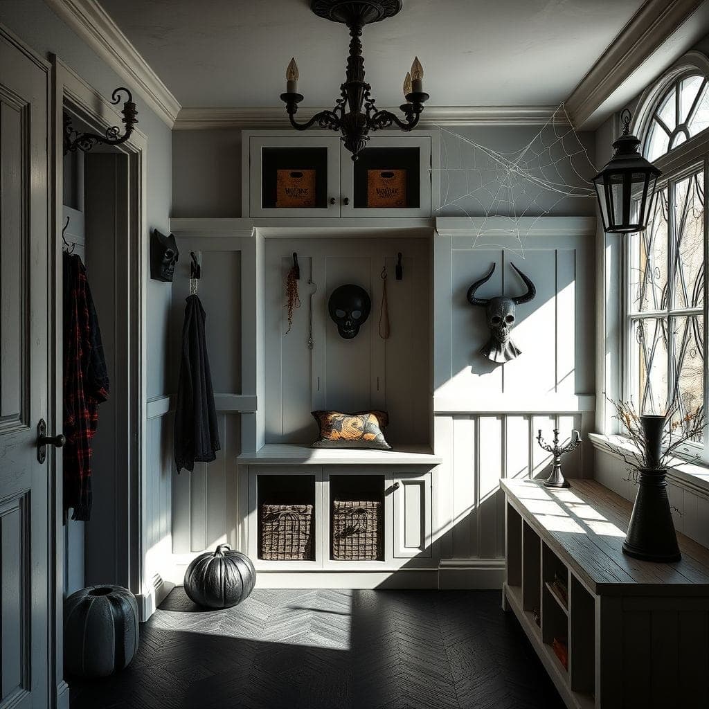 Halloween Mudroom design example 1