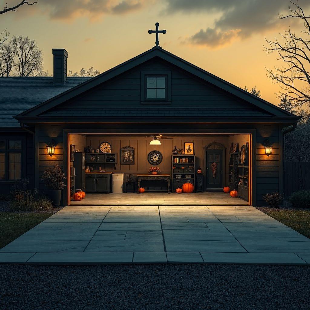 Halloween Outdoor Garage design example 2