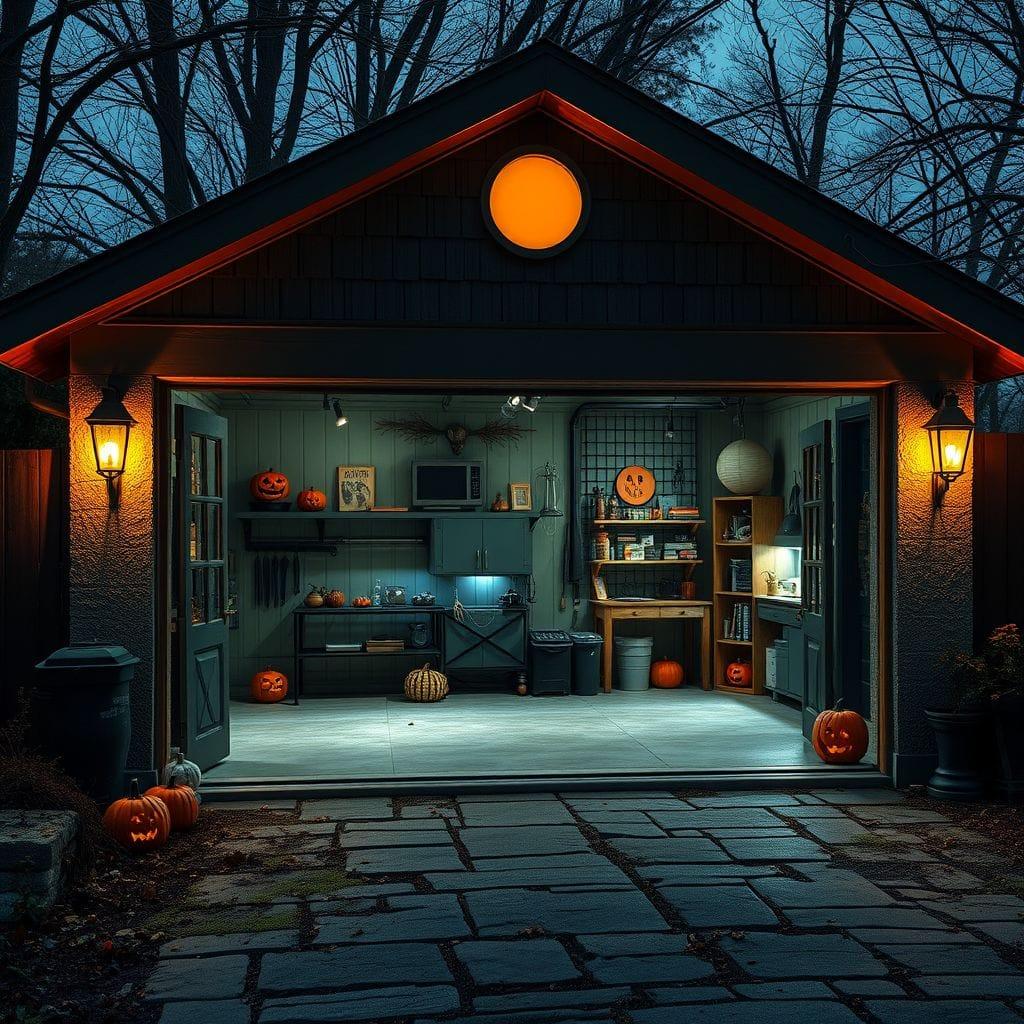 Halloween Outdoor Garage design example 3