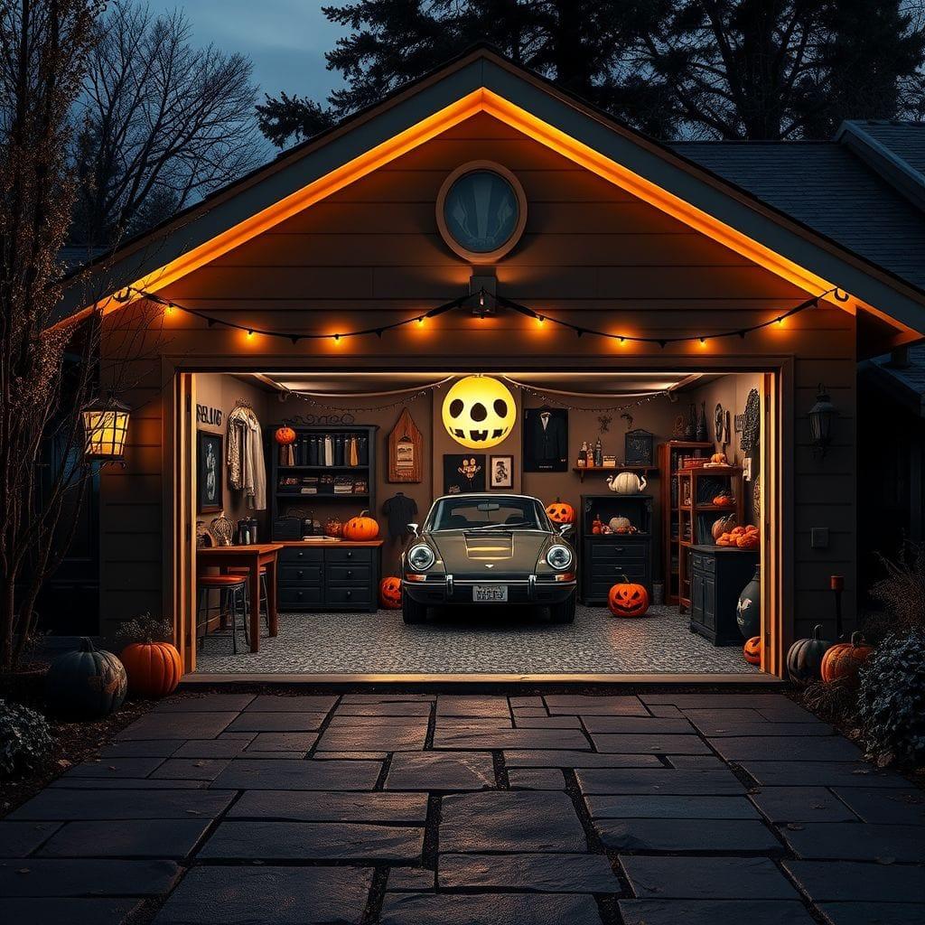 Halloween Outdoor Garage design example 4