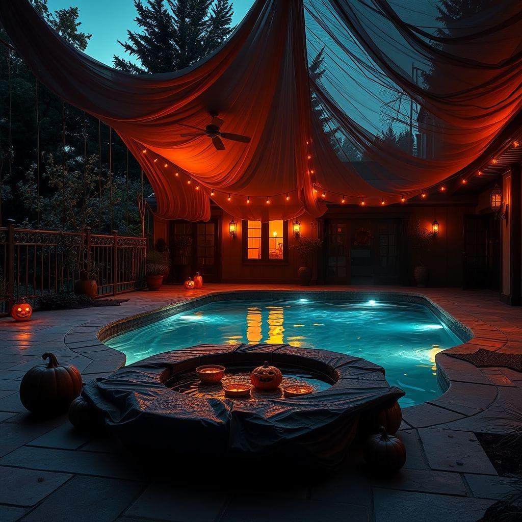 Halloween Outdoor Pool Area design example 4
