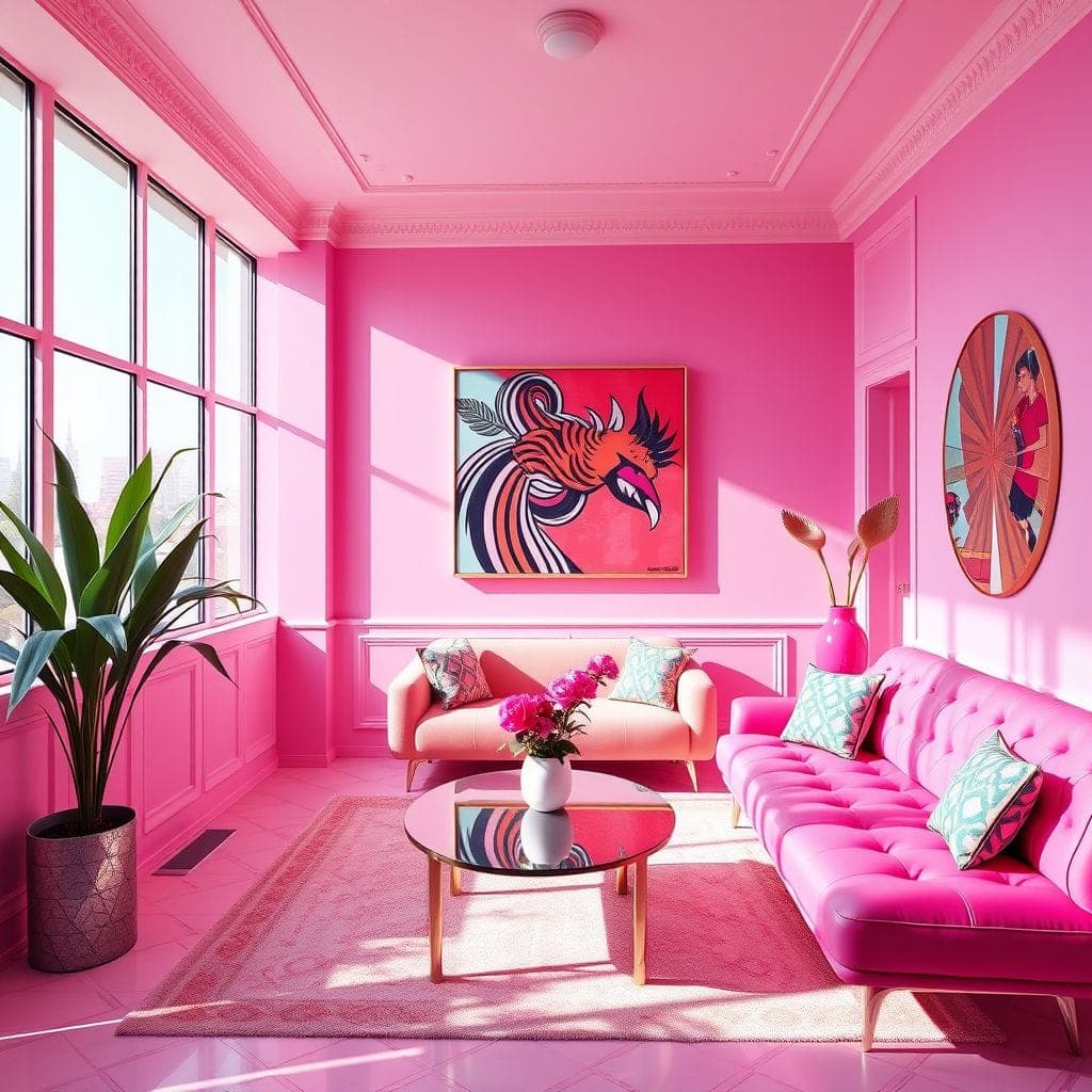 Hot Pink  design example 1