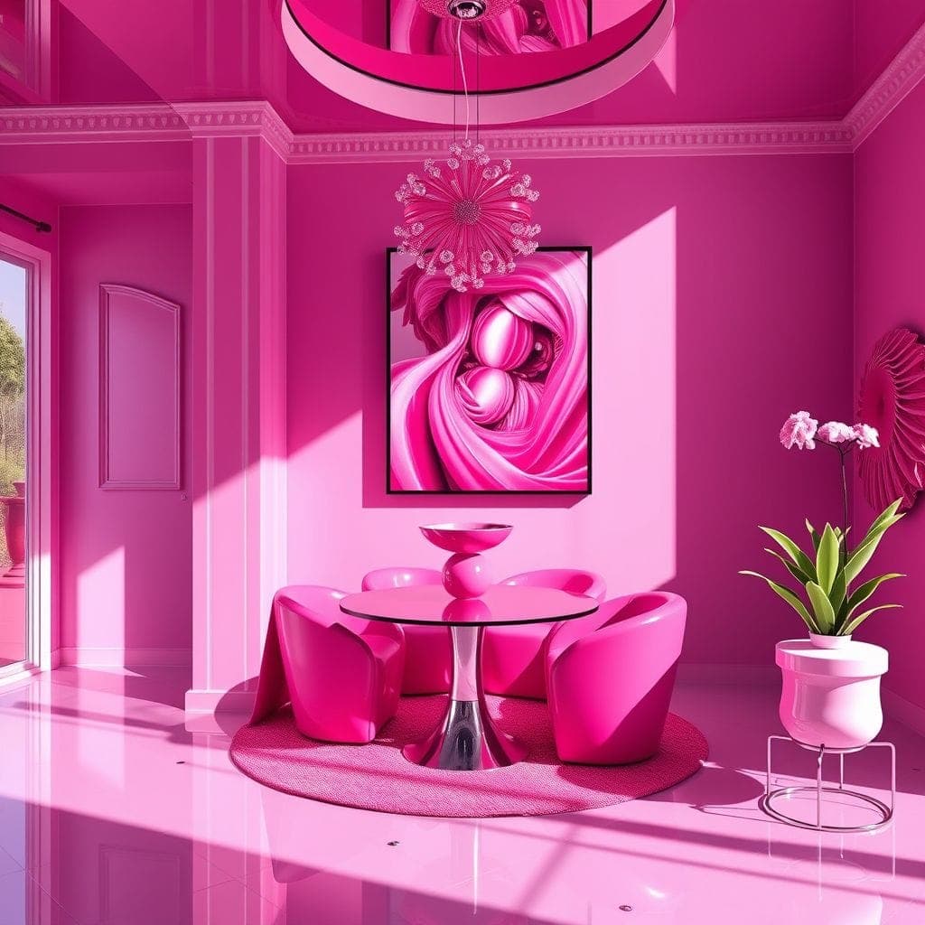 Hot Pink  design example 2