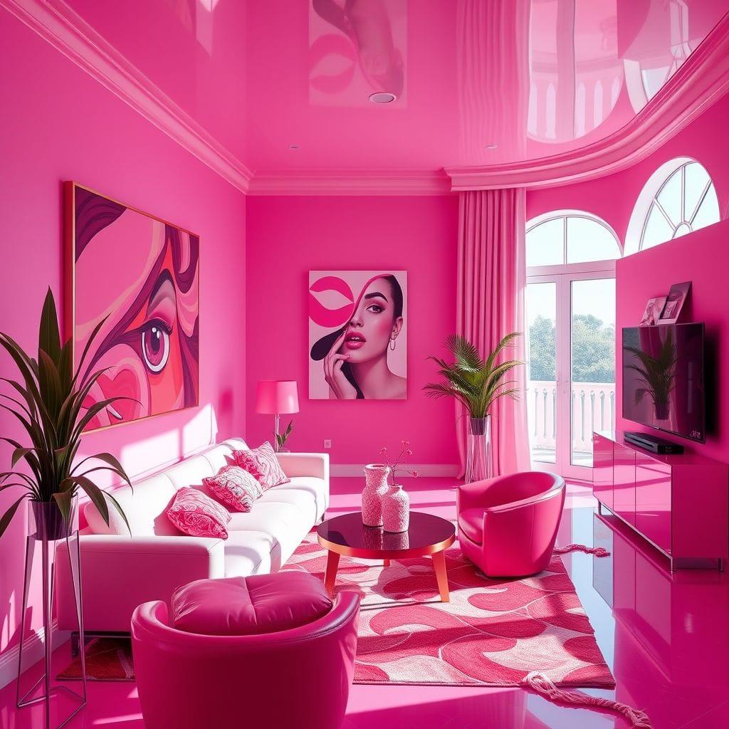 Hot Pink  design example 3