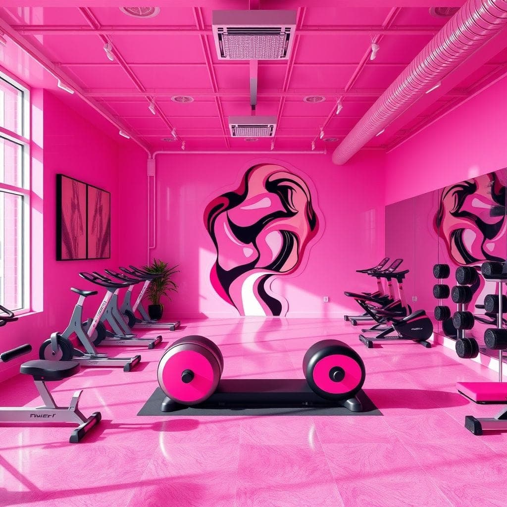 Hot Pink Gym design example 2