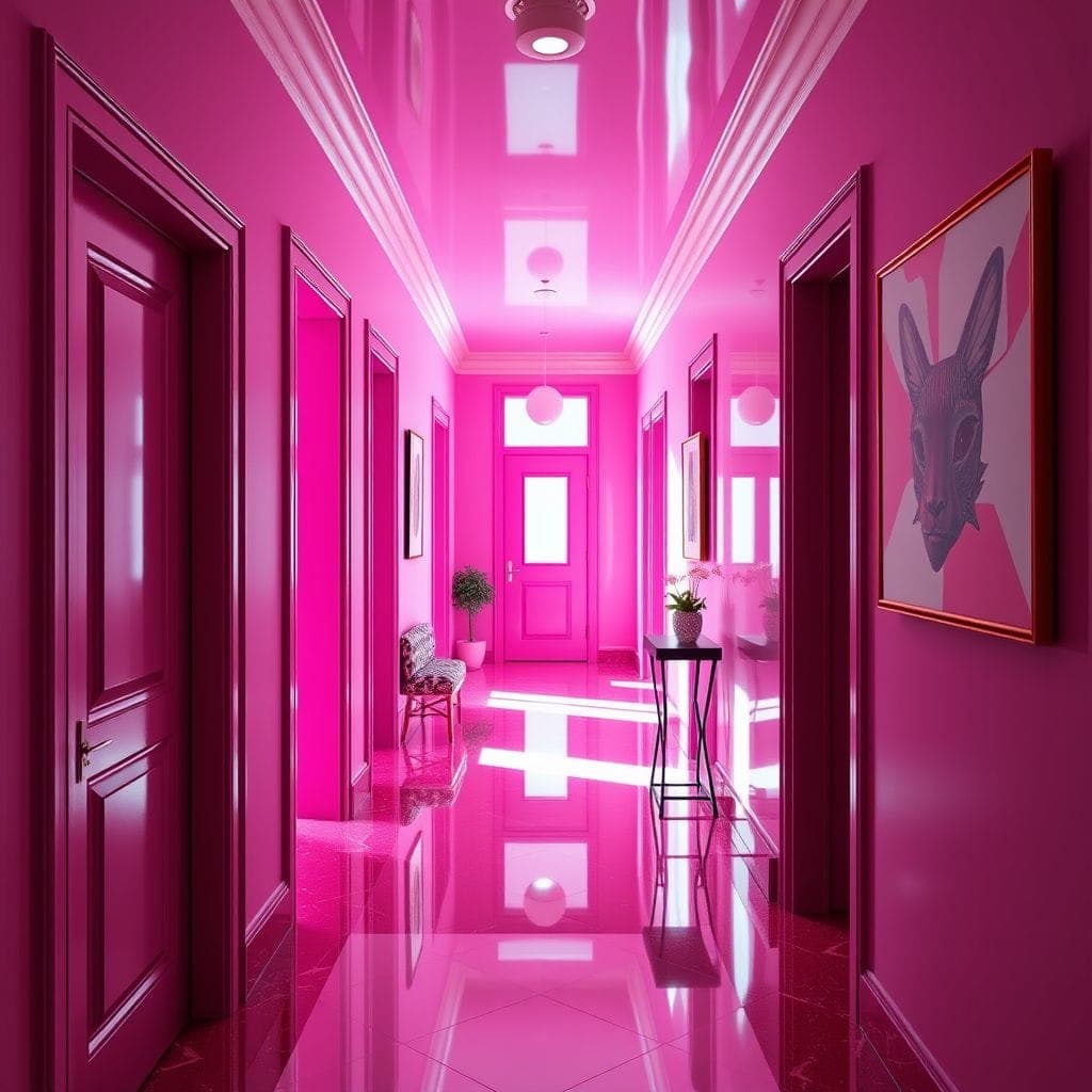 Hot Pink Hallway design example 2