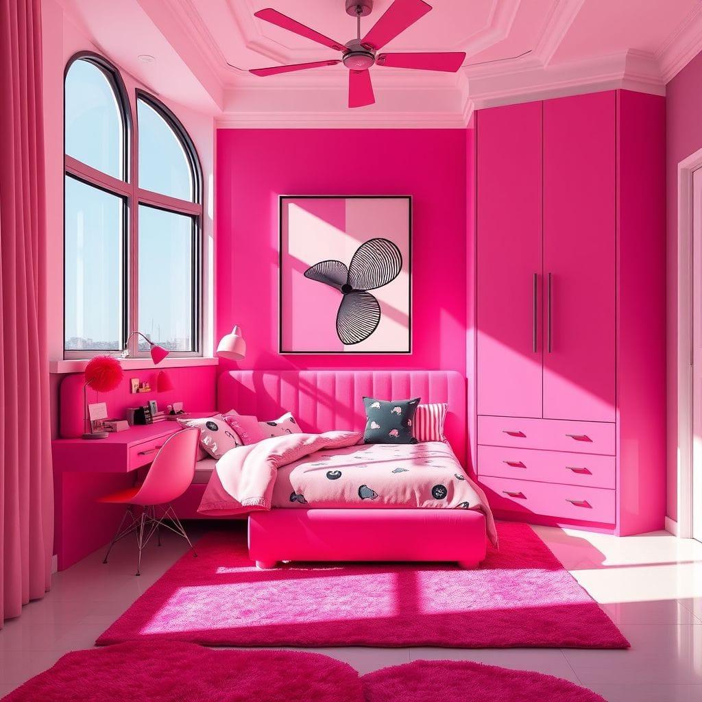 Hot Pink Kids Room design example 2