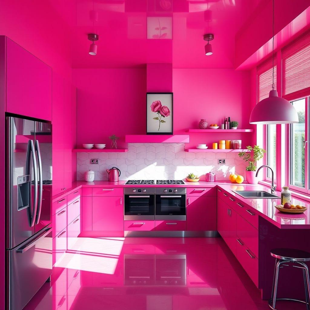 Hot Pink Kitchen design example 2