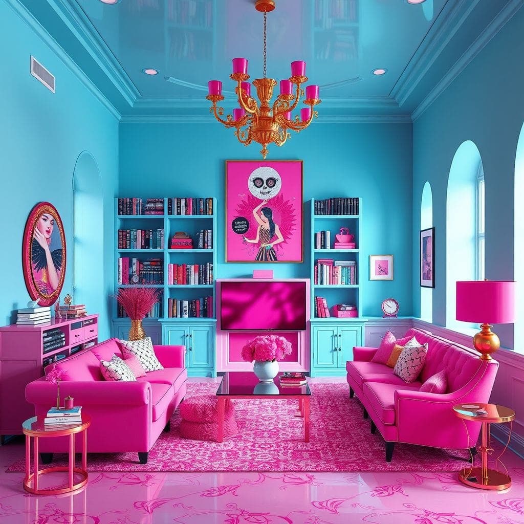 Hot Pink Library design example 1