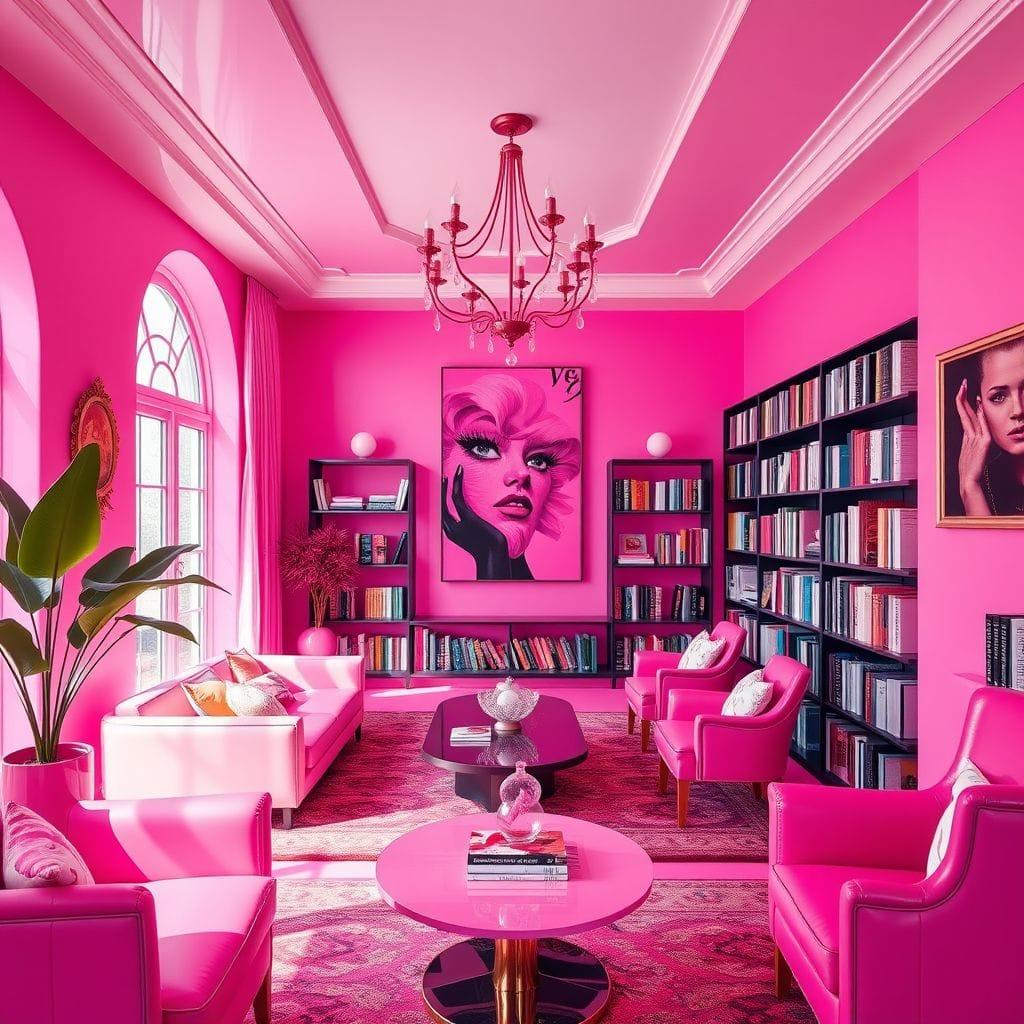 Hot Pink Library design example 2