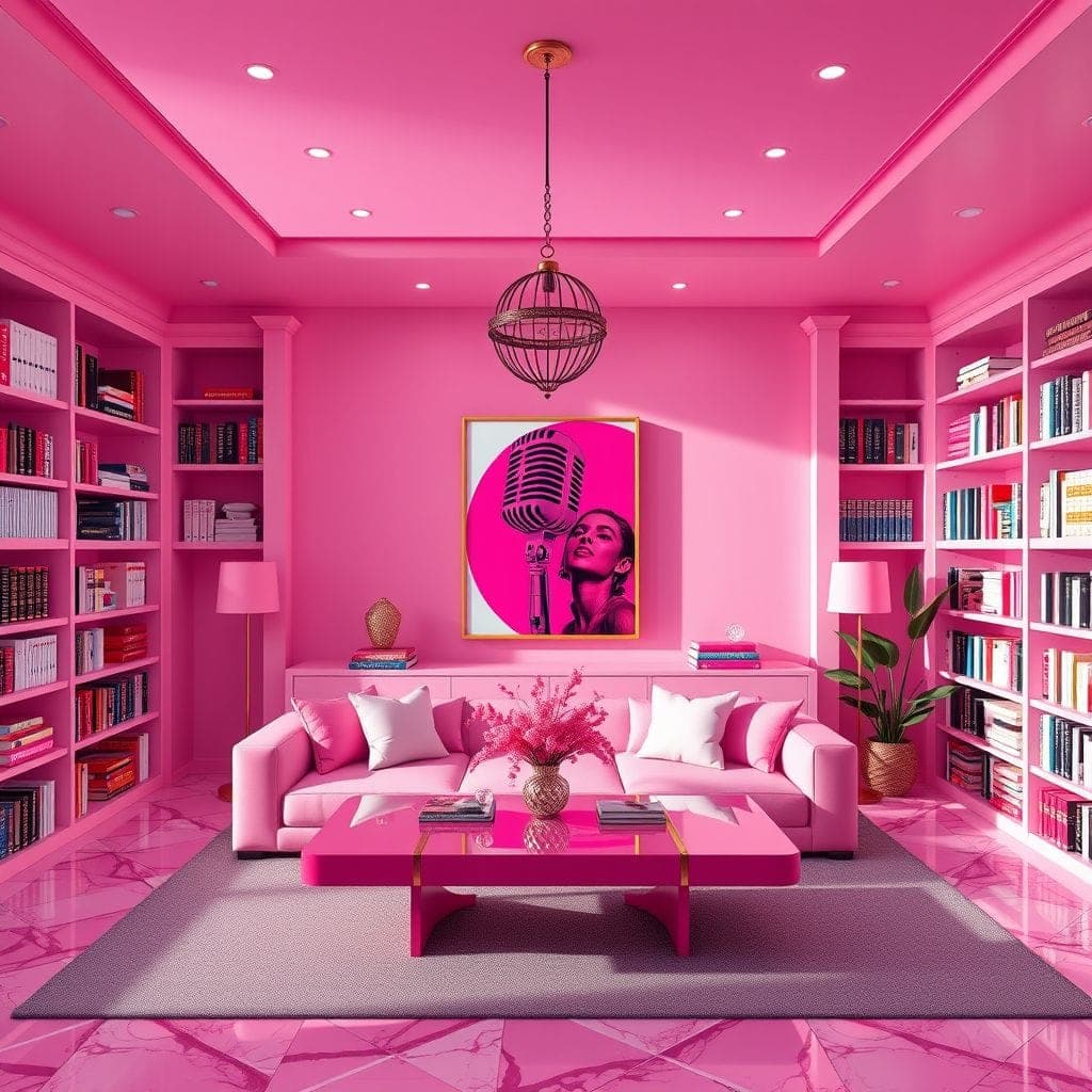 Hot Pink Library design example 3