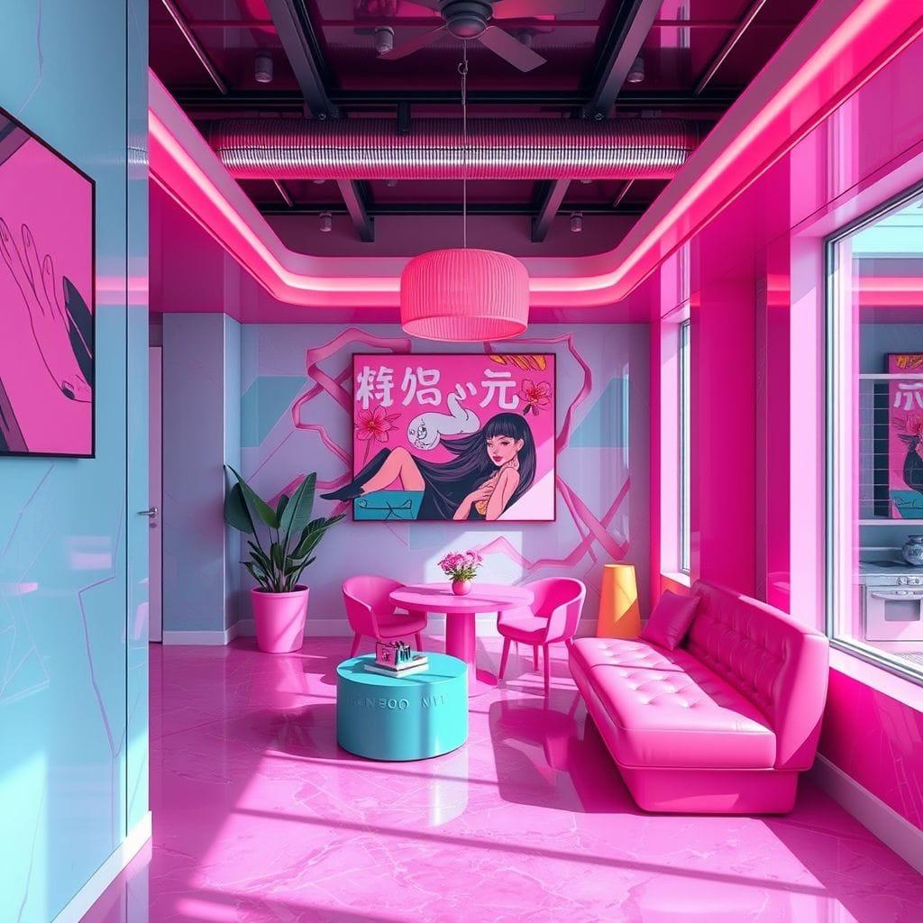 Hot Pink Onsen design example 4