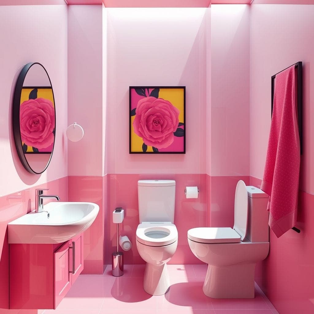 Hot Pink Toilet design example 2