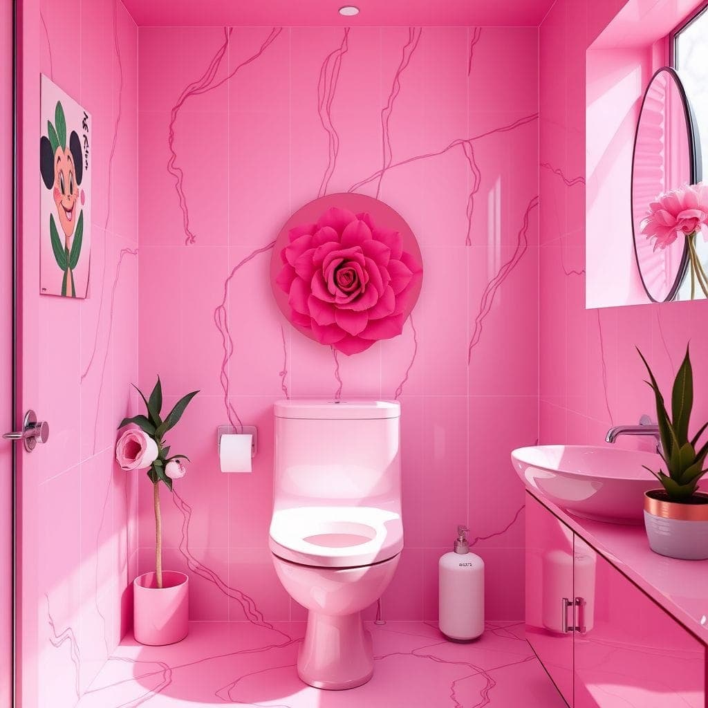 Hot Pink Toilet design example 3