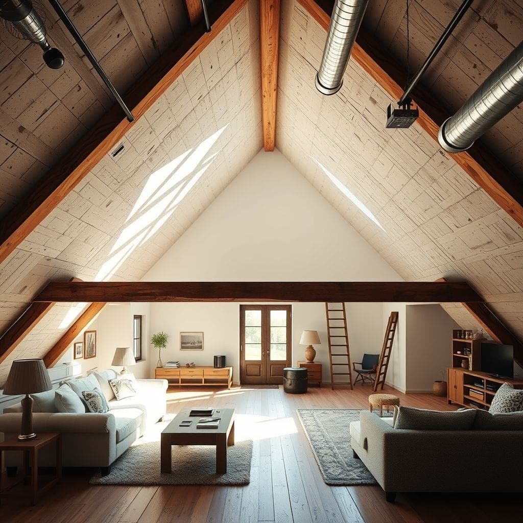 Industrial Attic design example 1