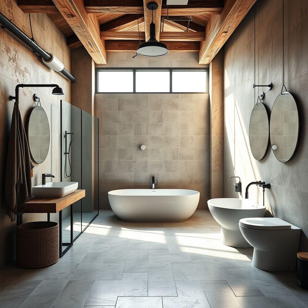 Industrial Bathroom design example 2