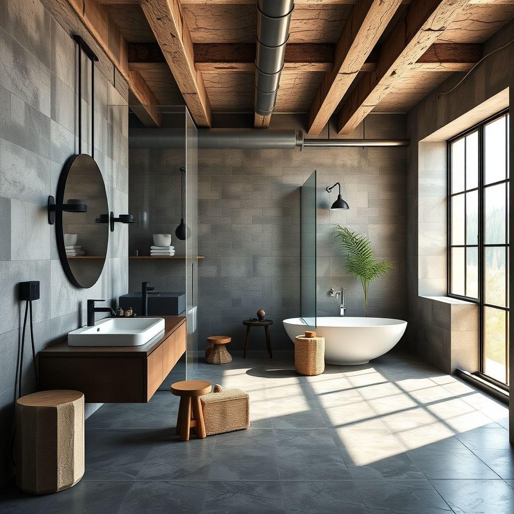 Industrial Bathroom design example 3