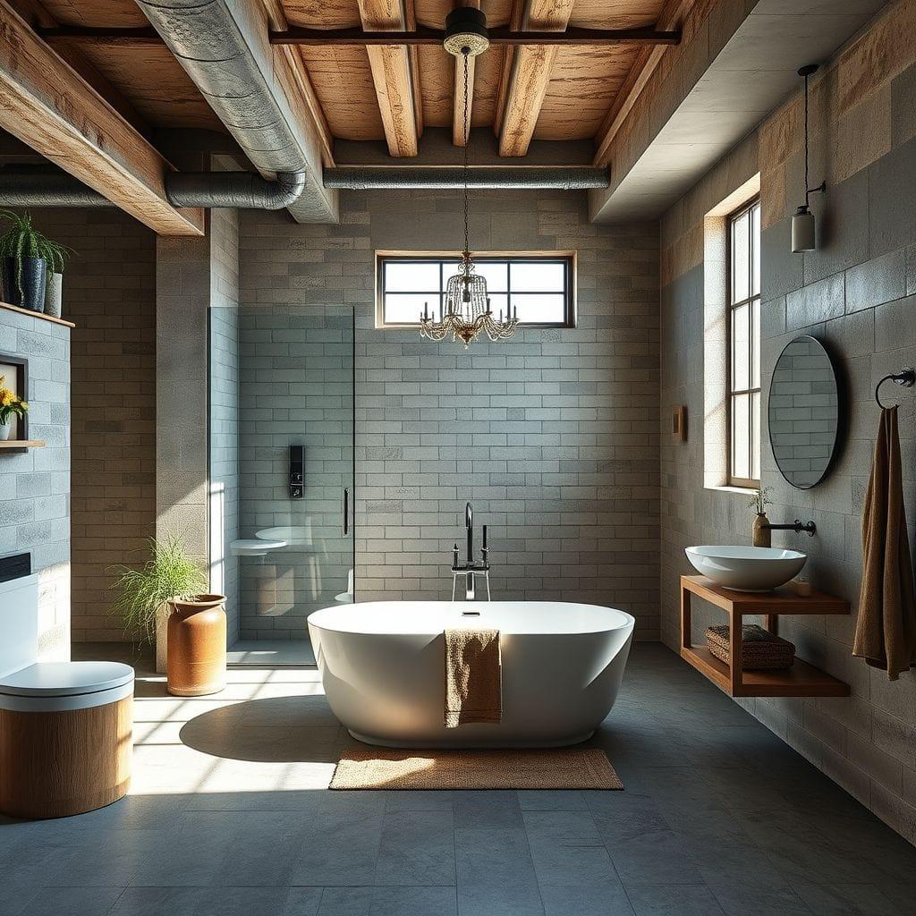 Industrial Bathroom design example 4