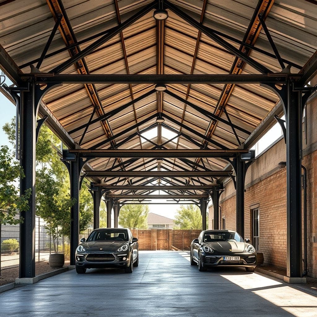 Industrial Carport design example 1
