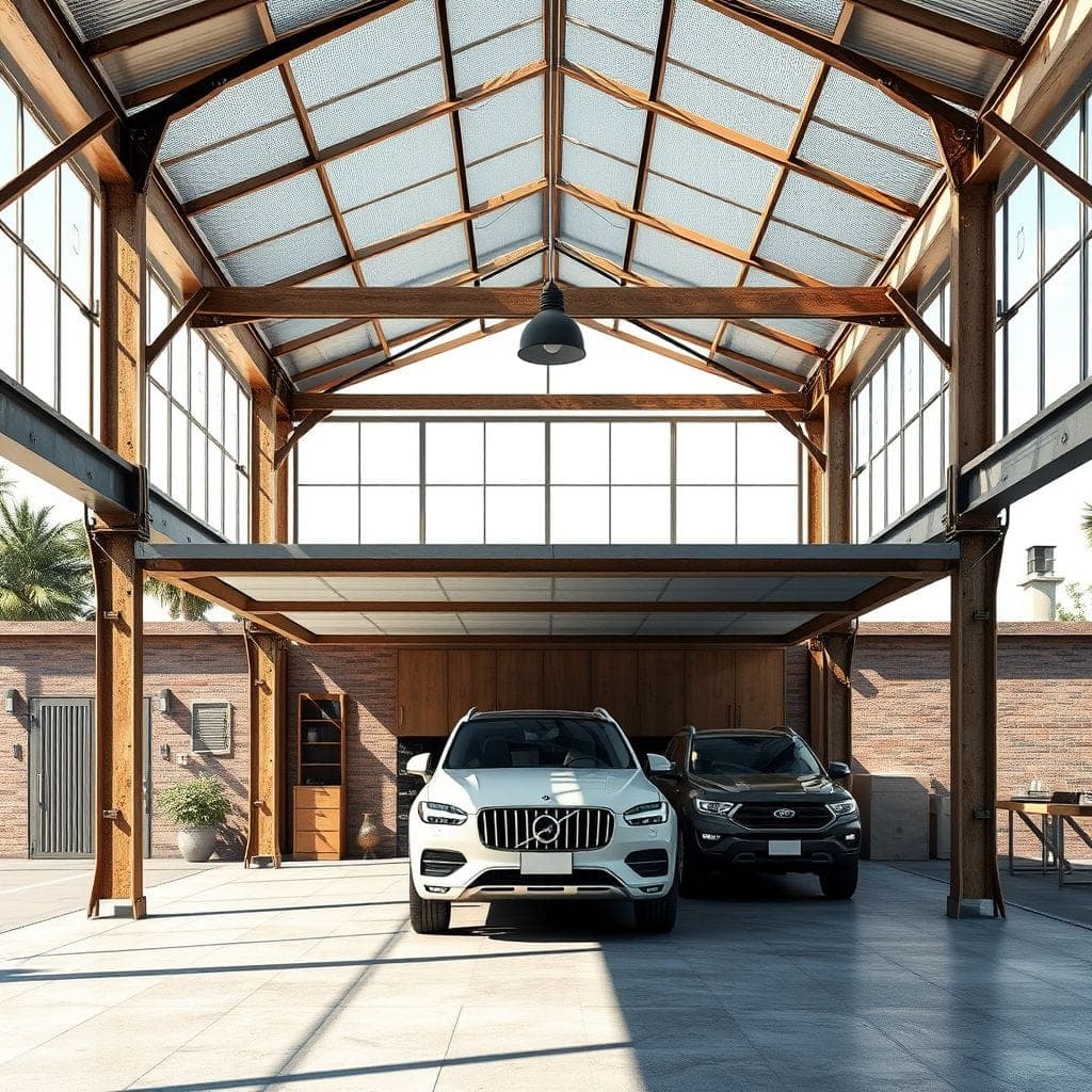 Industrial Carport design example 2