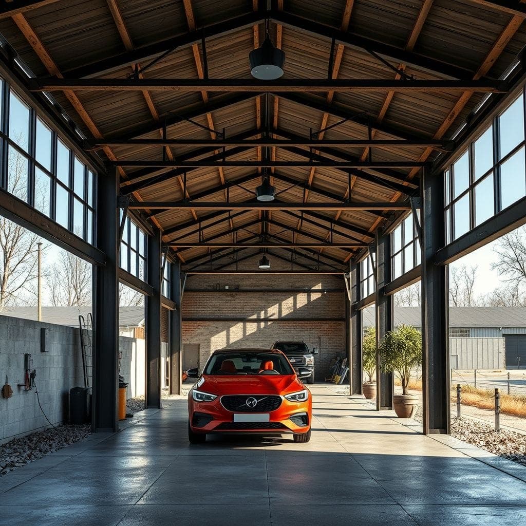 Industrial Carport design example 4