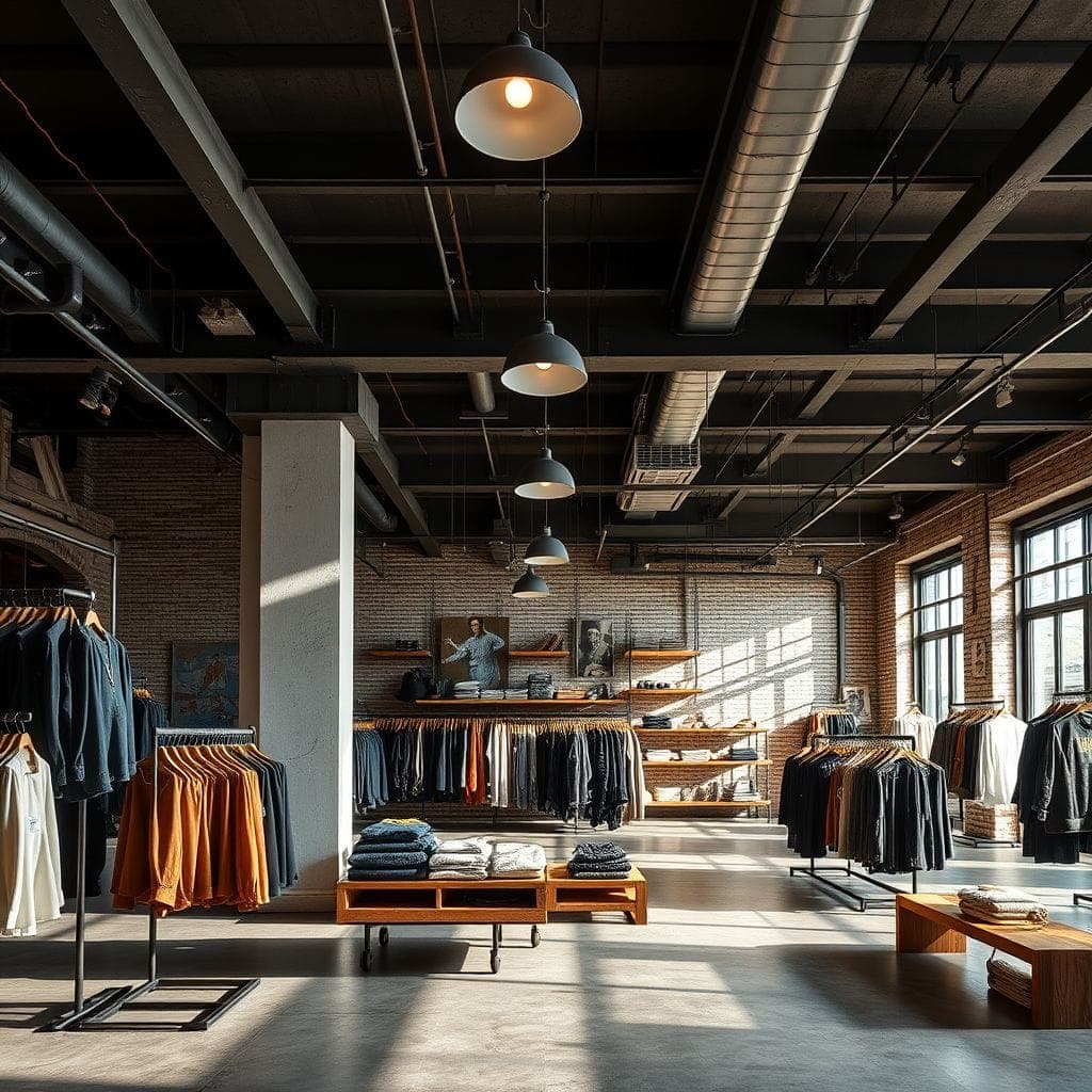 Industrial Clothing Store design example 4