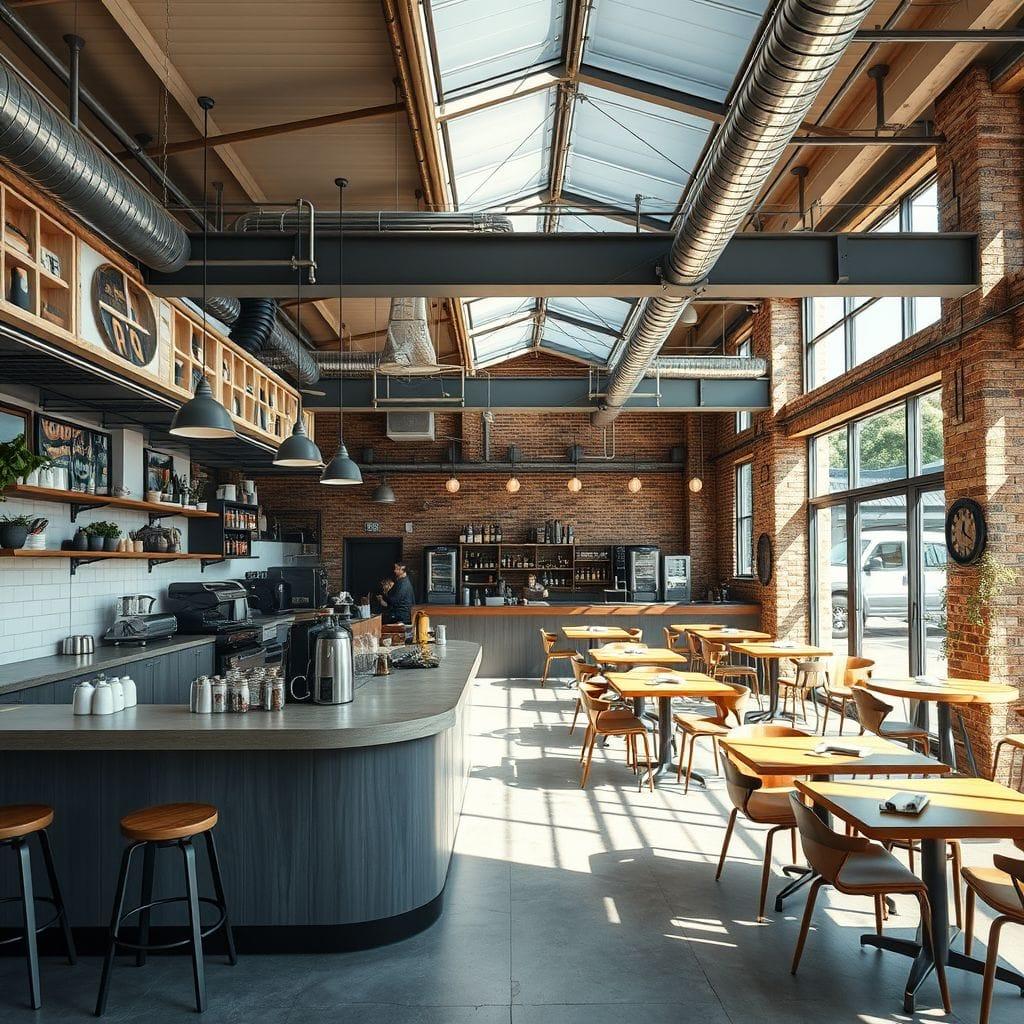 Industrial Coffee Shop design example 2