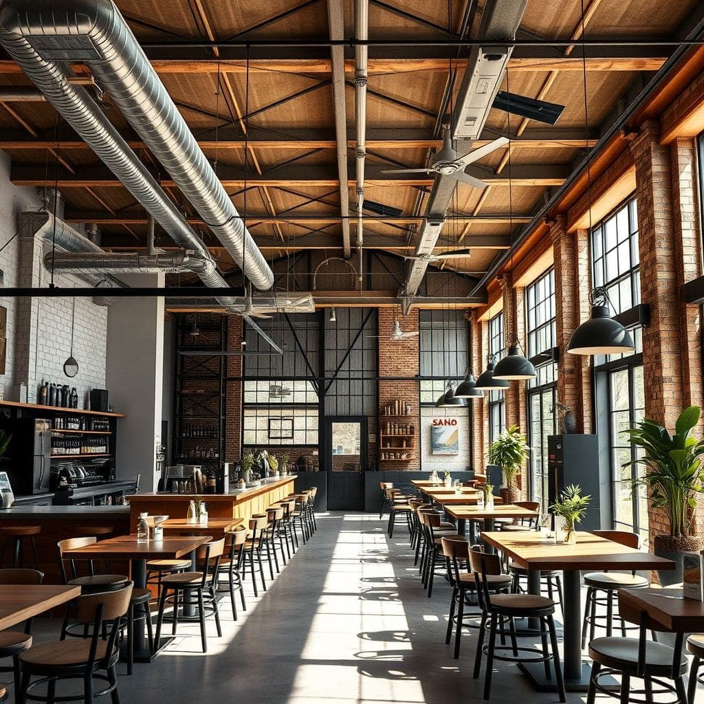 Industrial Coffee Shop design example 3