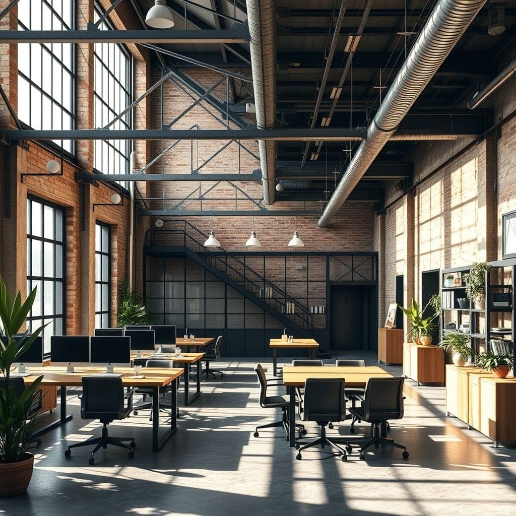 Industrial Coworking Space design example 1