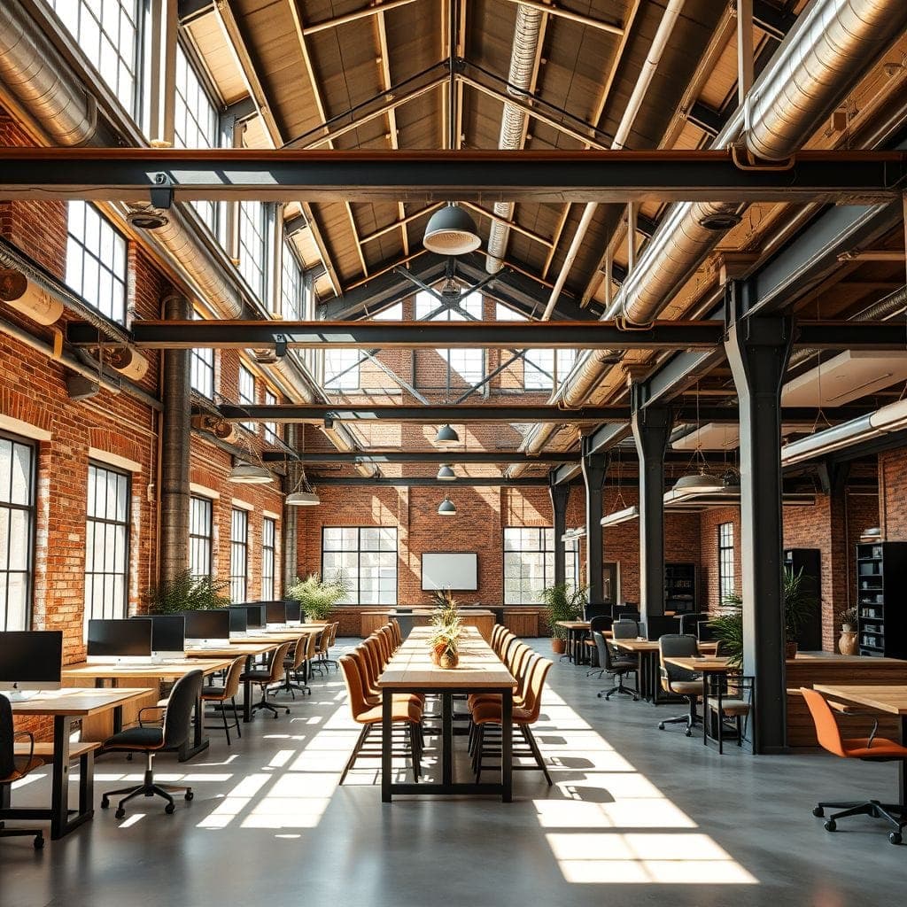 Industrial Coworking Space design example 2