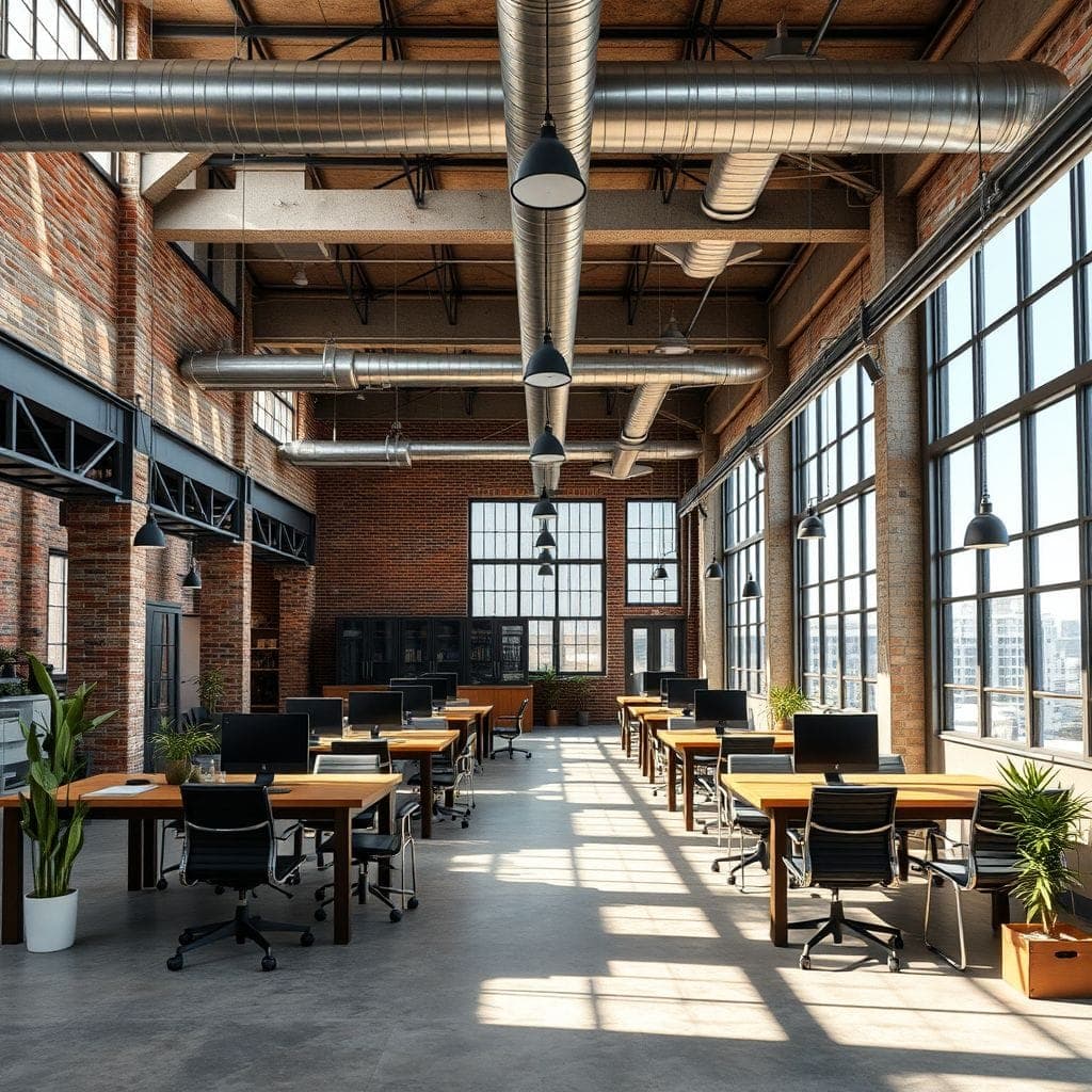 Industrial Coworking Space design example 3