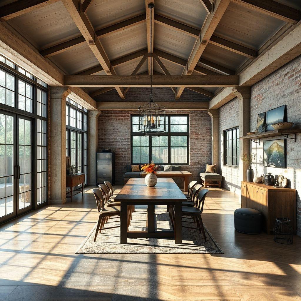 Industrial Dining Room design example 2