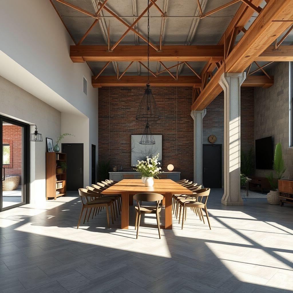 Industrial Dining Room design example 3