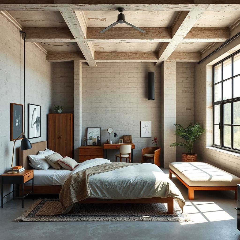 Industrial Guest Room design example 3