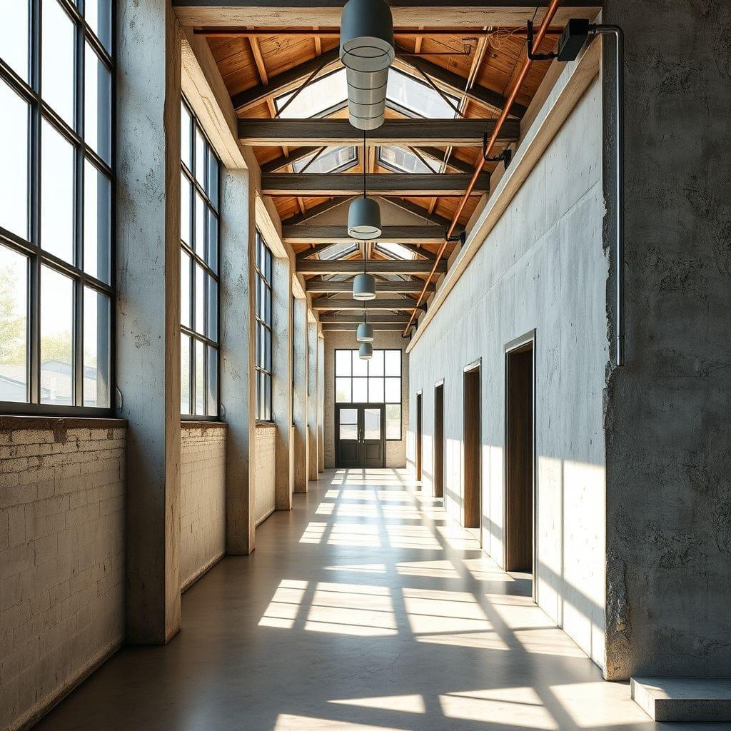Industrial Hallway design example 1