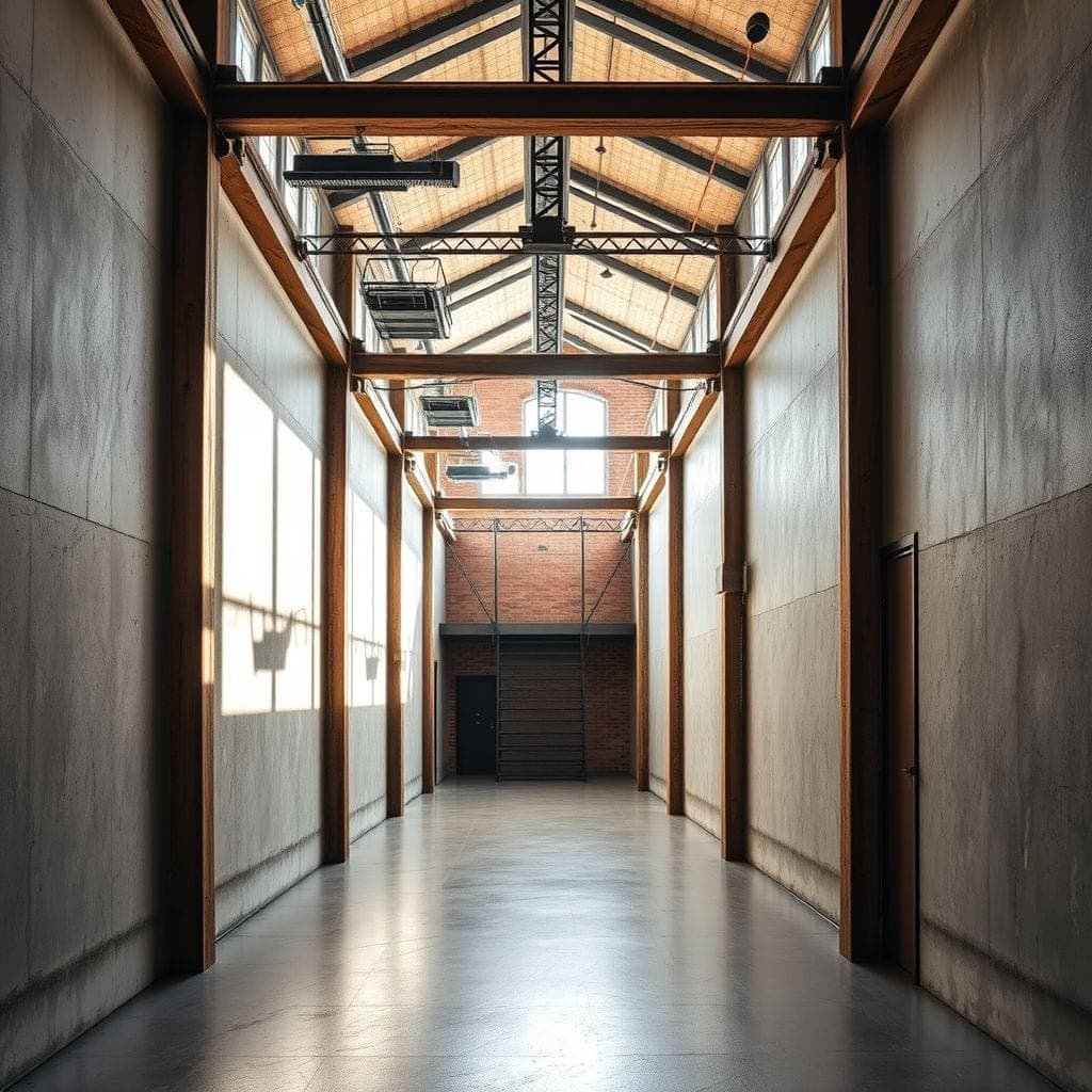 Industrial Hallway design example 4