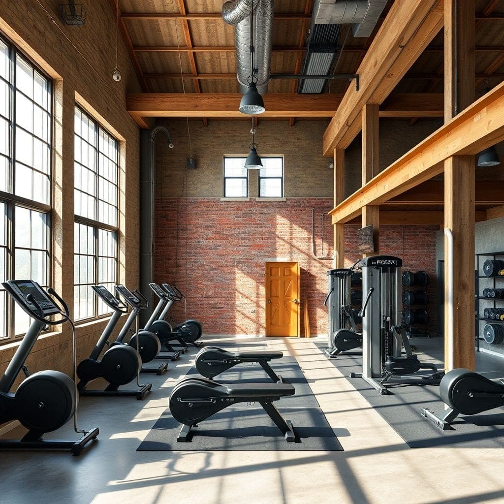 Industrial Home Gym design example 1