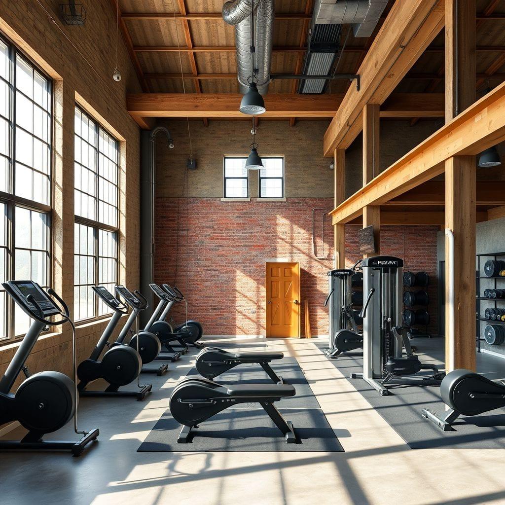 Industrial Home Gym design example 1