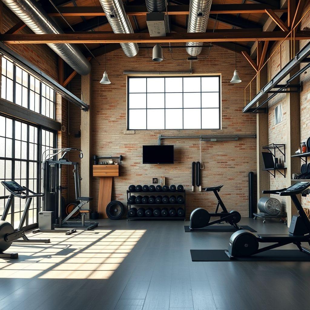 Industrial Home Gym design example 3
