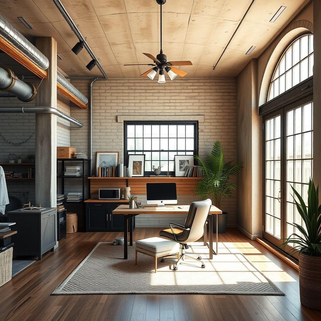 Industrial Home Office design example 3