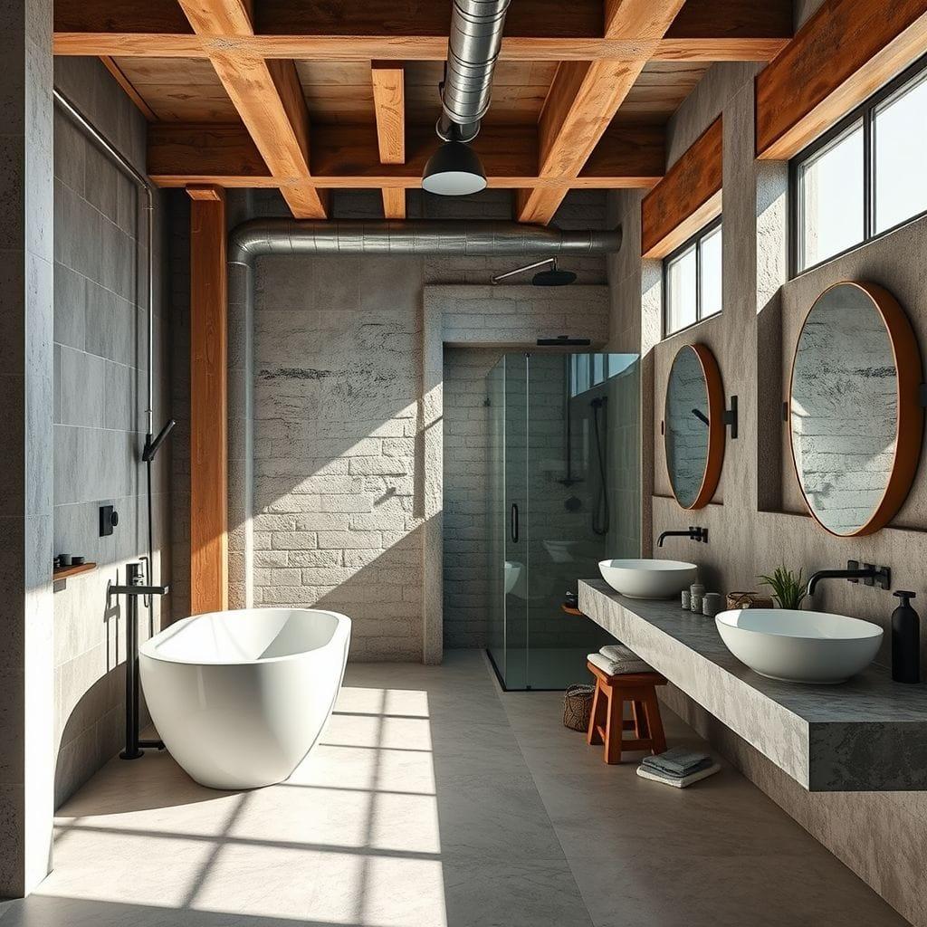 Industrial Hotel Bathroom design example 4