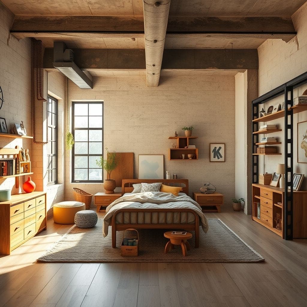 Industrial Kids Room design example 4