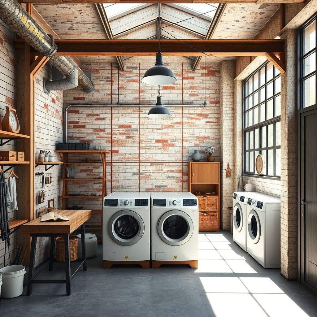 Industrial Laundry Room design example 2